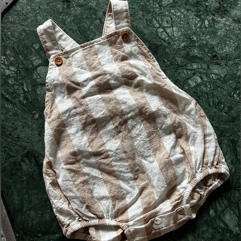 Organic Cotton linen/gauze romper